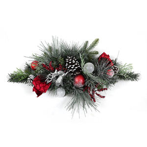 พวงมาลัยประดิษฐ์ทำจากพีวีซีสำหรับตกแต่งผนังเครื่องประดับวันคริสต์มาส indoot - Product Image 1