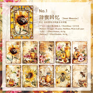 30 fogli Per confezione di materiale cartaceo vecchi giorni serie sogno alieno Vintage manuale materiale sottolineatura decorativa - Product Image 6