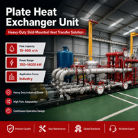Produsen China HVAC Baja Tahan Karat 316L 60m3/jam 330m3/jam 600m3/jam 1400KW 7000KW Unit Penukar Panas Stabilitas Termal Tinggi