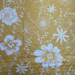 Double Sided Printed Cotton with Poly Filling Quilting Fabric for Bedding or Any DIY Project