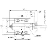 Patins de guidage coulissants pour rail principal d'ascenseur DX16 pour 10mm 16mm