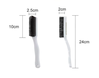 Brosses de nettoyage de chaussures d'escalade personnalisées de haute qualité, manche en PP durable, poils en PET, écologiques, en stock, nettoyage direct