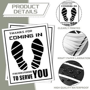 Tapis de sol de voiture en papier imperméable Frienda, 500 pièces, couvre-pieds jetables en film plastique (blanc, 20*15 pouces) - Product Image 3