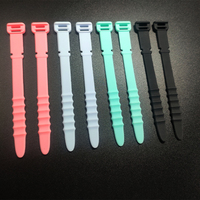 Attache de câble en caoutchouc de silicone Offre Spéciale Attache réutilisable personnalisée Organisateur de cordon en silicone Attaches de câble en silicone