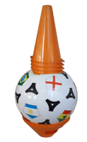 Juego de Conos de Entrenamiento de Fútbol para Niños con Impresión IML de 23 cm y Marcadores – Kit de Entrenamiento Deportivo