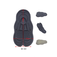 Rembourrage en mousse pour shorts de triathlon et de cyclisme unisexe, haute densité, respirant, écologique, séchage rapide, réversible, grande taille