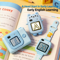 Caméra pour enfants transformable 3 en 1, montre connectée, caméra sportive, étui de dessin animé, objectif rotatif, écran tactile HD, caméra numérique pour tout-petits