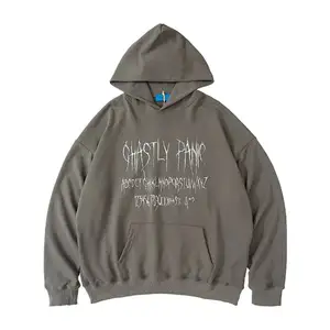 Schlussverkauf Herbst und Winter modisch Markenbuchstabendruck Hoodie Straße lockerer Kapuzenpullover