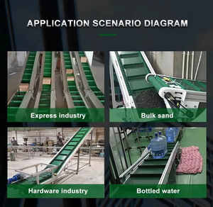 Yükleme haznesi depo için eğimli PVC tırmanma konveyör bant - Product Image 2