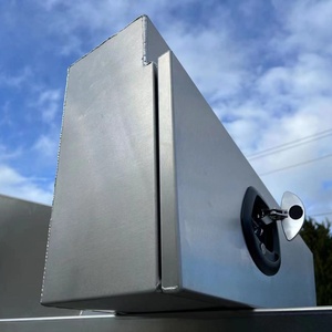 Custom-Size Portable Aluminum Alloy Ute Canopy Lockable 2 Compartments up to 2000L Waterproof Truck Storage Solution - Product Image 2