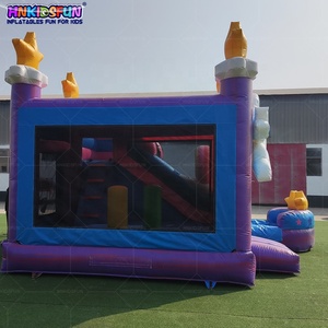Castillo Inflable Comercial Usado para Niños, Castillo Hinchable Económico con Tobogán en Forma de Unicornio en Venta - Product Image 6