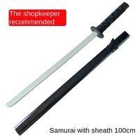 Bâton en bois artisanat samouraï bâton Cosplay couteau de pratique en bois Juhedo Kendo gravé accessoires spéciaux écologiques