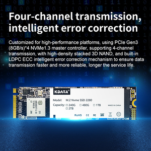 Kdata Hot Sale Pcie 3.0 2242 2280 Interface 256Gb 1Tb 2Tb Desktop Harde Schijf Notebook Interne Solid State Nvme M.2 Ssd 512Gb - Product Image 4