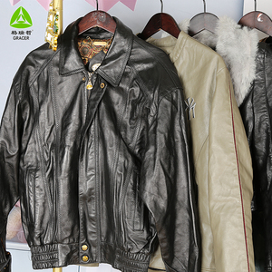 Chaqueta de Invierno Unisex de Cuero Gracer en Oferta, Usada, de Segunda Mano, Alta Calidad, Pedido Mínimo 45 kg - Product Image 5