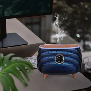 เครื่องเพิ่มความชื้น WiFi อัจฉริยะ Alexa Google Home ควบคุมด้วยเสียงด้วยเครื่องกระจายกลิ่นหอมของอากาศ Tuya พร้อมเครื่องเล่นเพลงและนาฬิกา - Product Image 4