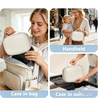 Étui de transport pour tire-lait imperméable avec logo personnalisé, sac rigide portable pour tire-lait, pour tire-laits portables