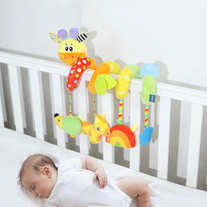 Serie di Animali Sorridenti in Morbido Peluche, Giocattolo Colorato per Culla 30x32cm per Bambini da 0-24 Mesi - Product Image 5