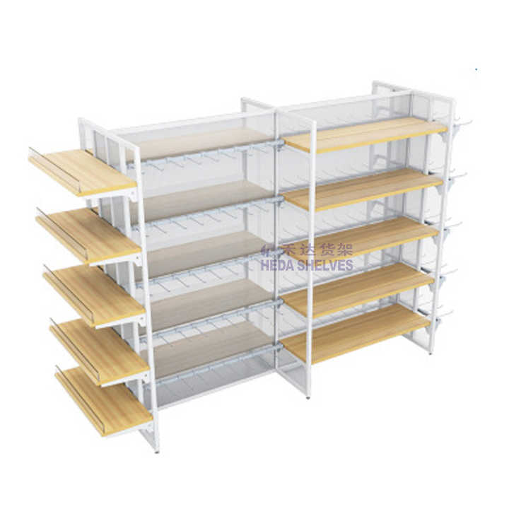 Wholesale High Class Display Shelf Design - Supermarket Wooden Shelf