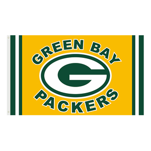 Polyester NFL Team Football Nfl Drapeau 5X3ft Bannières Drapeaux Personnalisés Pour NFL Team GREEN <span class=keywords><strong>BAY</strong></span> PACKERS - Product Image 6