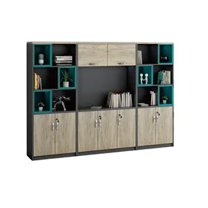 wholesale MDF Wood Wooden white shallow Office File Filing Cabinets storage holders racks book shelf bookcase luxurious