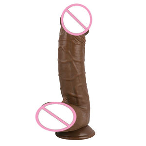 Nouveau Dildo réaliste en PVC imperméable de 10 pouces pour femmes, avec finition réaliste comme de <span class=keywords><strong>la</strong></span> peau, jouet de masturbation adapté aux débutantes - Product Image 3