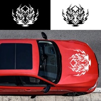 Autocollant de capot de voiture en vinyle auto-adhésif, motif tigre, écologique, imperméable, résistant aux rayures, découpé à la forme, pour un ajustement universel