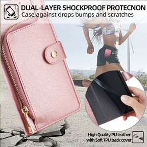 Đa chức năng PU Leather Wallet điện thoại trường hợp đối với Samsung Galaxy S24 S23 FE S22 cộng với note20 điện thoại di động Phụ Kiện trường hợp - Product Image 6