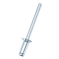 Rivets à tête ronde ouverte en fer zingué bleu M2-M6, 100 pièces, pour travaux de décoration de bâtiments, ODM/OEM