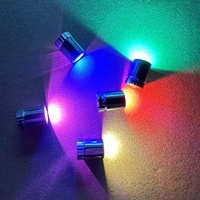 Stylo-lampe LED rotatif électroplaqué, style dessin animé, 4,5 V, 10 cm de longueur, non dimmable, accessoires de décoration artisanale DIY