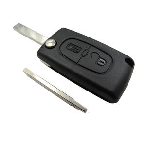 Haute qualité bon prix Peugeot 2 boutons <span class=keywords><strong>307</strong></span> étui porte-clés à rabat avec emplacement de batterie avec lame VA2 (lame sans rainure) sans logo - Product Image 2