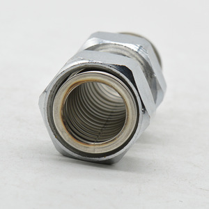 Baizhan Valves One-Inch Stainless Steel Corrugated Brass Hose Explosion-Proof Water <b>Heater</b> Connection <b>Pipe</b> Hot Cold Water Hoses - Product Image 1