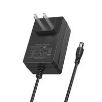 Adaptor Daya Switching 12V 3A Bersertifikasi CE FCC UKCA Tipe Desktop Catu Daya Industri Colokan US Kabel 1.5m untuk Lampu LED