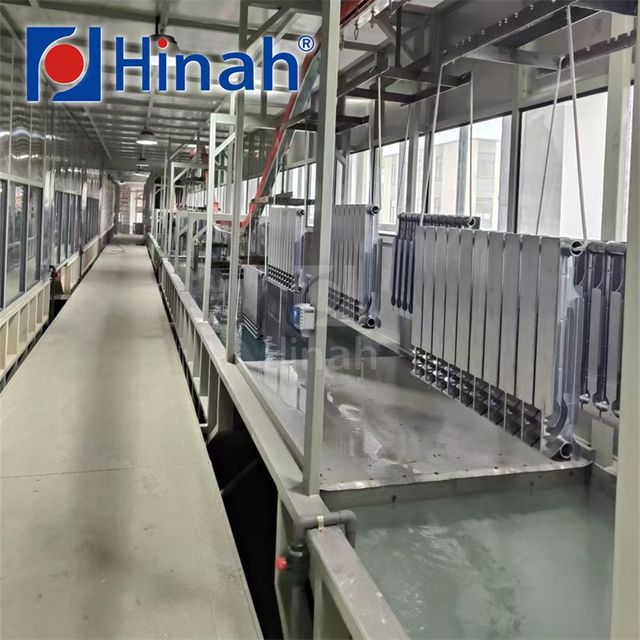 Automatic E coating Plant Electrophoresis Liquid Dipping ED COATING system LINE with powder coating for heat radiators