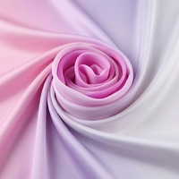 Matériaux vestimentaires à dégradé personnalisé, design imprimé numérique, tissu ombré, soie 100% polyester, tissu satiné pour vêtements