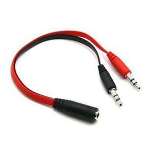 3.5mm Audio Splitter <b>Adapter</b> Male To Female And Male For Mobile Phone Earphone Microphone Connection - Product Image 2