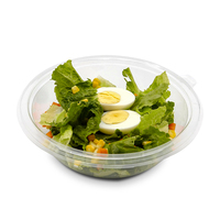 Ensemble de bols à fruits pour mélange de salade extra large en plastique PET jetable 160oz personnalisé pour le service et le stockage
