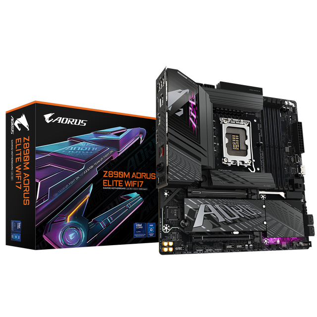 GIGABYTE Z890M AORUS ELITE WiFi7 Ultra9 DDR5 10G LAN WIFI7 PCIe5.0 LGA1851 CPU 15th CPU Ultra 9/7/5 285K 265K Z890 Motherboard