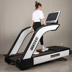 Fabriek Direct Led Elektrische Loopband/Loopmachine/Gemotoriseerde Ac Gym Fitness Apparatuur 8hp Commerciële Loopband Toetsenbord