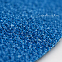 Disque en fibre de corindon zirconium Satorex 125x22mm certifié ISO9001 BSCI pour le meulage intensif de l'acier inoxydable et des métaux