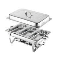 Ensemble de réchauds professionnels durables et réchauds pour buffet destinés aux environnements exigeants