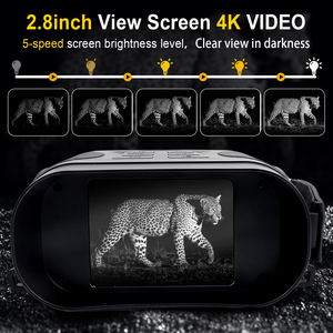 Binoculares de Visión Nocturna al por Mayor con Zoom 10X, Pantalla de 2.8 Pulgadas, 2MP, 2000mAh, para Caza y Camping, Alcance de 1000m, 1080P, 3W IR - Product Image 4