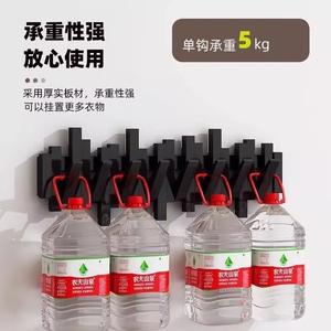 Perchero de pared con diseño de teclas de piano de haya, moderno y sencillo, para dormitorio, entrada, puerta, sin taladro, ganchos de almacenamiento para ropa y sombreros - Product Image 3