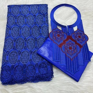 Encaje de Dubái Ecológico de Poliéster/Algodón Bordado para Tela de Malla Voile, Tejido Impermeable para Vestidos de Novia de Niñas/Niños - Product Image 2