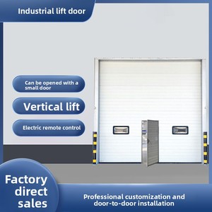 <span class=keywords><strong>Porte</strong></span> sectionnelle industrielle automatique à isolation thermique personnalisée pour usage en usine, entrepôt, quai <span class=keywords><strong>de</strong></span> chargement et atelier - Product Image 2