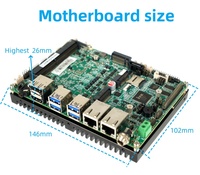 Carte mère industrielle mini 3,5 pouces Intel N100/N150, DDR4 SO-DIMM, affichage LVDS/HD/DP, alimentation large plage de tension DC9-36V