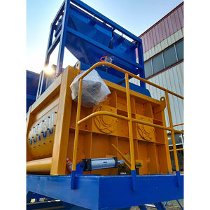 เครื่องผสมคอนกรีต2ถัง HZS35พร้อมผสมคอนกรีตเครื่องจักรก่อสร้างวิศวกรรมขนาดเล็ก - Product Image 4