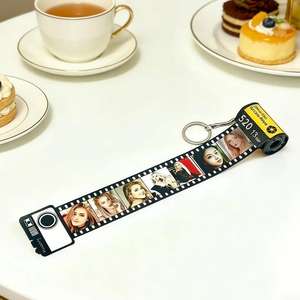 Porte-clés en film personnalisé, bricolage, photo créative, cadeau d'anniversaire, cadeau commémoratif pour événement d'entreprise - Product Image 3