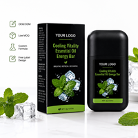 Barra Energética con Aceite Esencial Refrescante y Estimulante, Natural y Suave, para Refrescar y Estimular el Cerebro Durante la Conducción y el Estudio