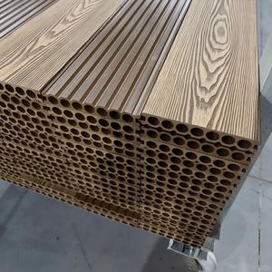 Tarima <span class=keywords><strong>Exterior</strong></span> Moderna de PE con Diseño de <span class=keywords><strong>Madera</strong></span>, <span class=keywords><strong>Precio</strong></span> de Fábrica, Tarima de <span class=keywords><strong>Madera</strong></span> Compuesta Antideslizante con Relieve de Teca para Jardín y Parque - Product Image 5