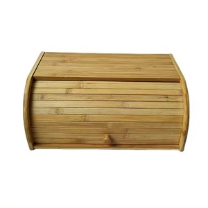 กล่องขนมปังไม้ไผ่ LC-3828 ถาดใส่ขนมปังแบบลิ้นชักเก็บของในครัวสีทึบ - Product Image 4
